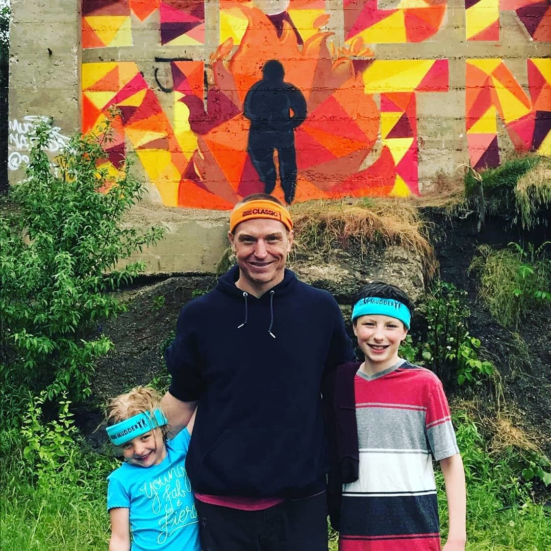 Kids and I After Completing Tough Mudder